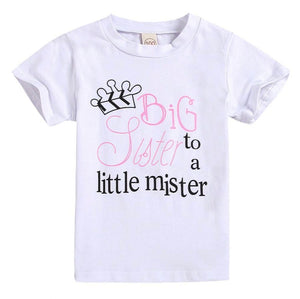 “Big sis to a little mister” Shirt- size 5